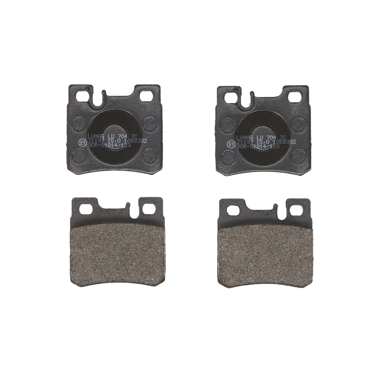 Bremsbelagsatz, Scheibenbremse BRECK 21197 00 704 20