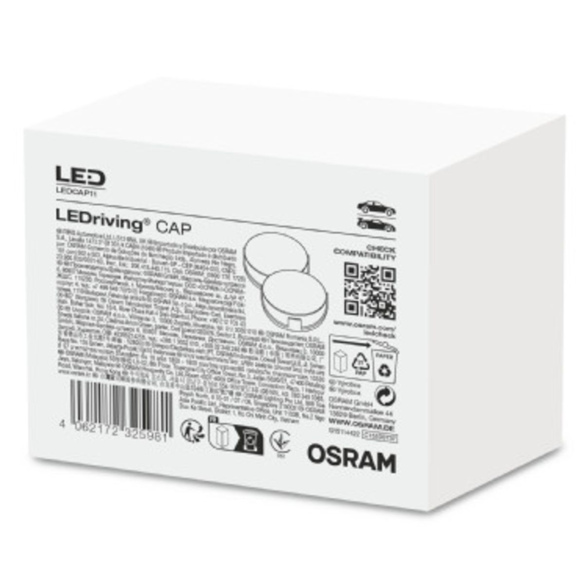 Afdekking, Hoofdkoplamp Osram LEDCAP11