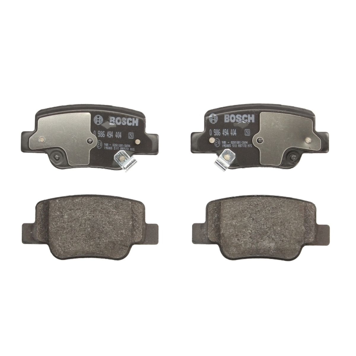 Bosch Jeu De Plaquettes De Frein 0 986 494 404, Arrière