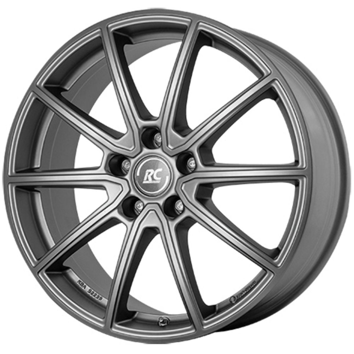 Image of Aluminium velg 17 inch  RC32 ECE 5x112 7,5J ET51, Kleur Ferric Grey Matt
