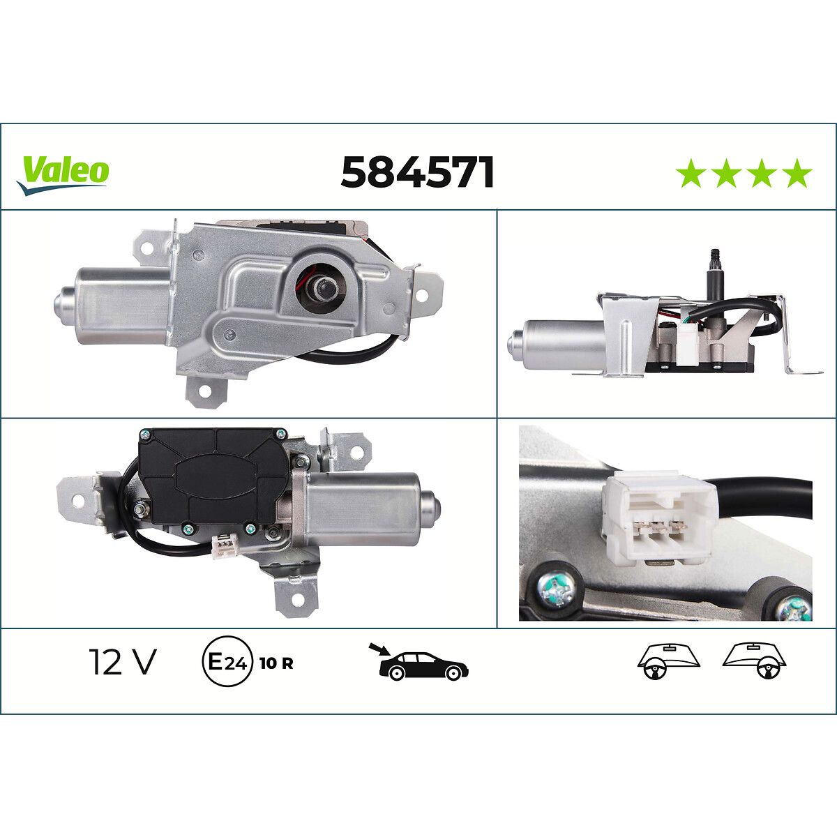 Wischermotor VALEO VAL584571