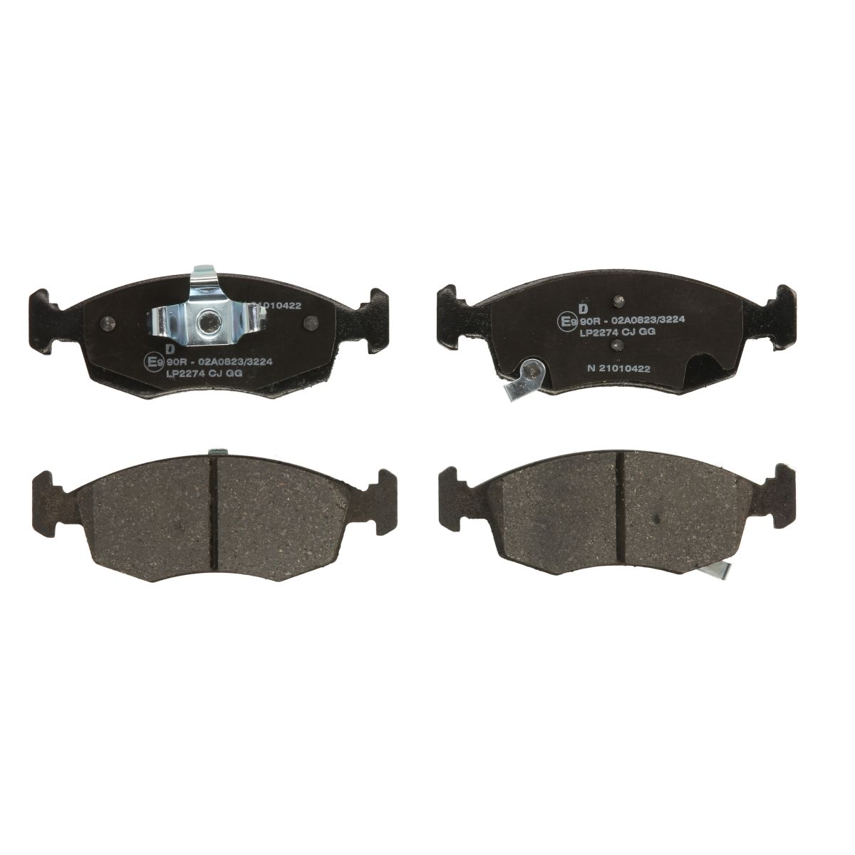 Set di pastiglie freno DELPHI LP2274, anteriore