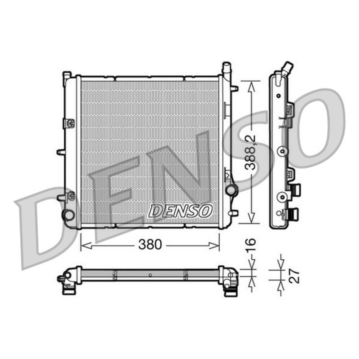 Radiator, motorkoeling
