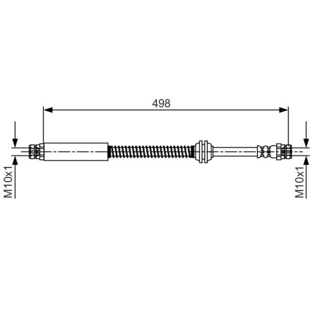 Tubo flessibile del freno BOSCH 1 987 481 711
