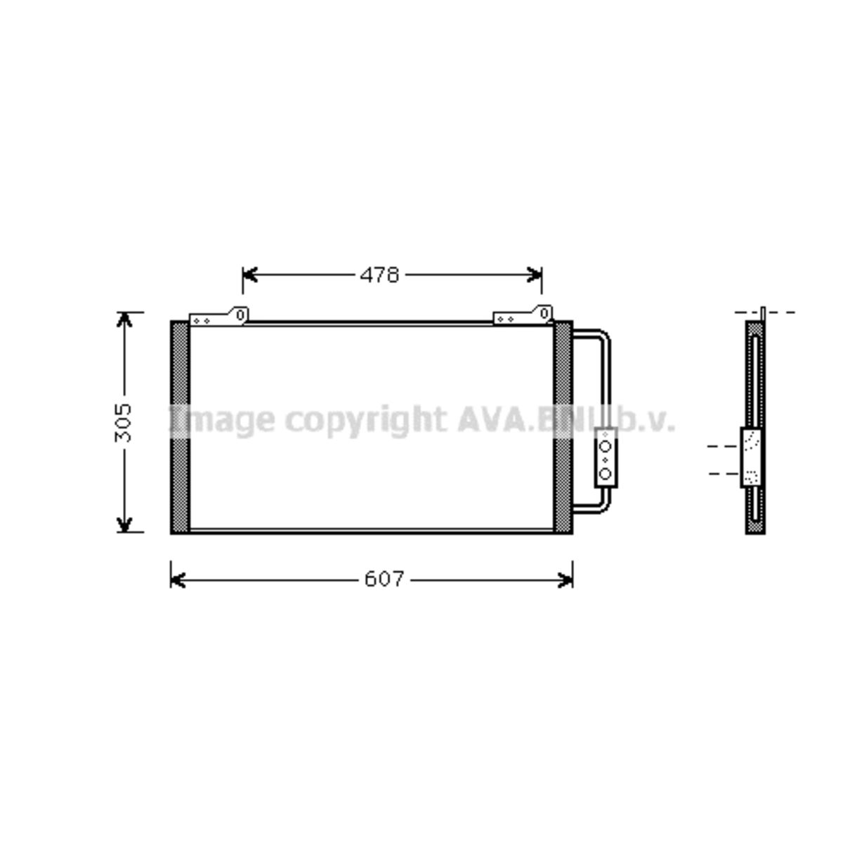 Image of Condensator, airconditioning   AVA