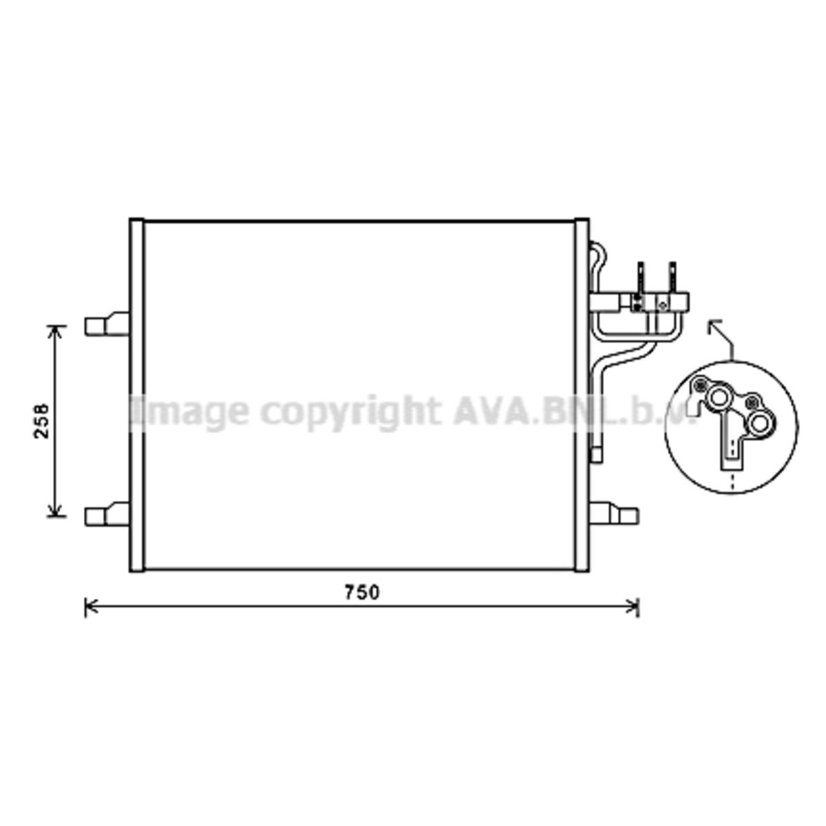 Image of Condensator, airconditioning   AVA