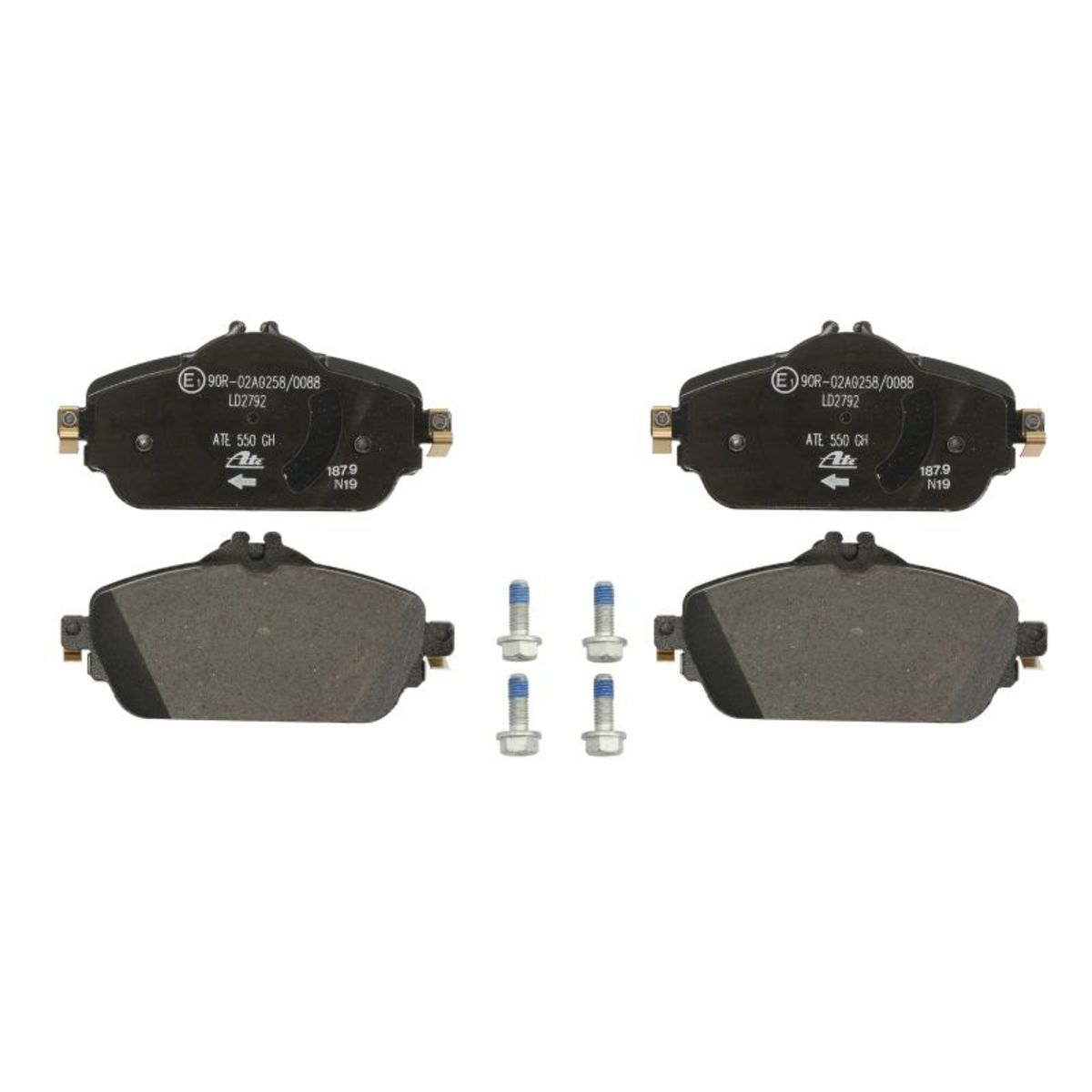 Bremsbelagsatz ATE 13.0470-2792.2, Vorne, Keramik