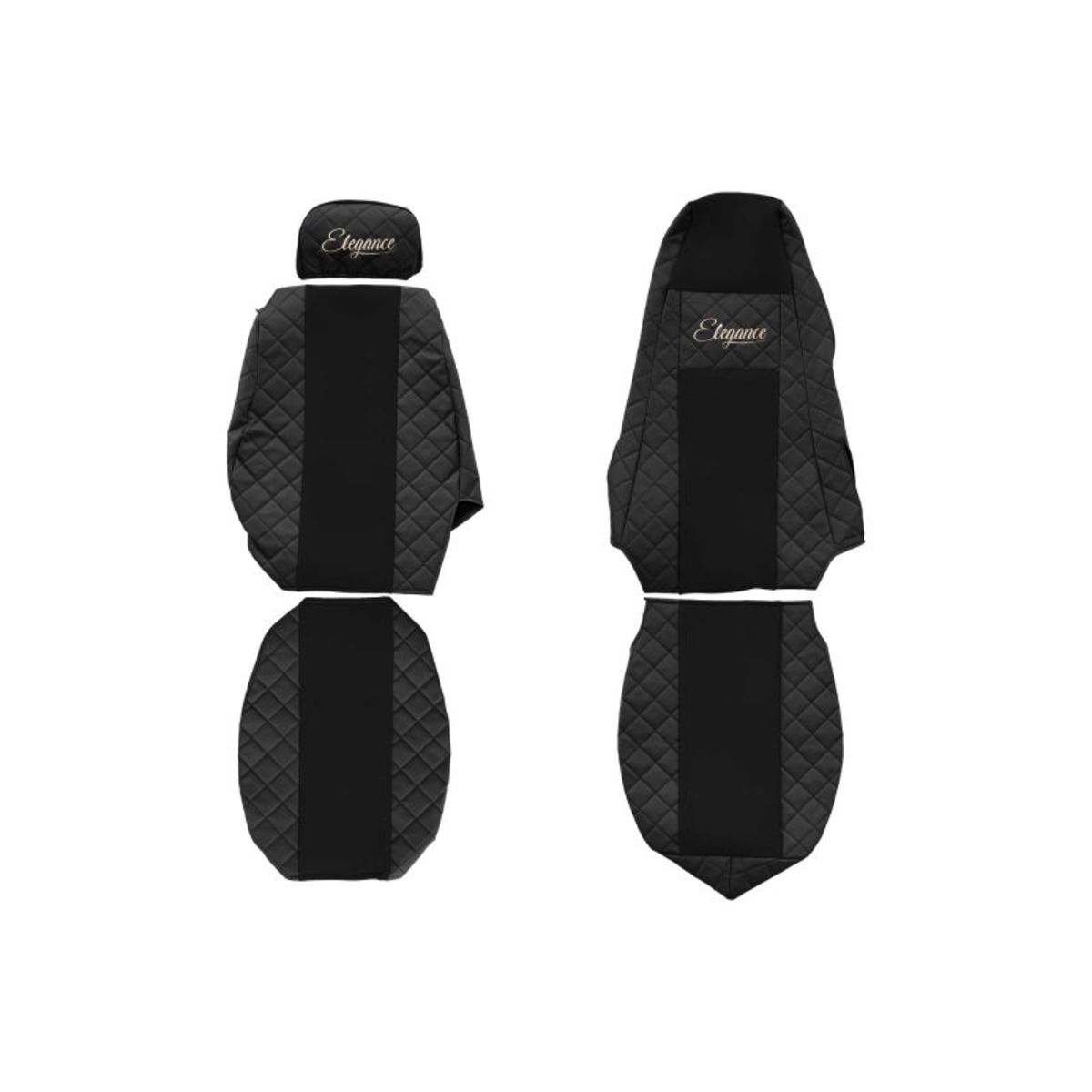 F-Core Schwarz/Rot Sitzschonbezug Fx03 Black
