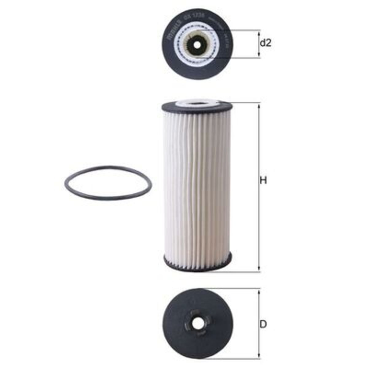 Image of Oliefilter  OX1236D