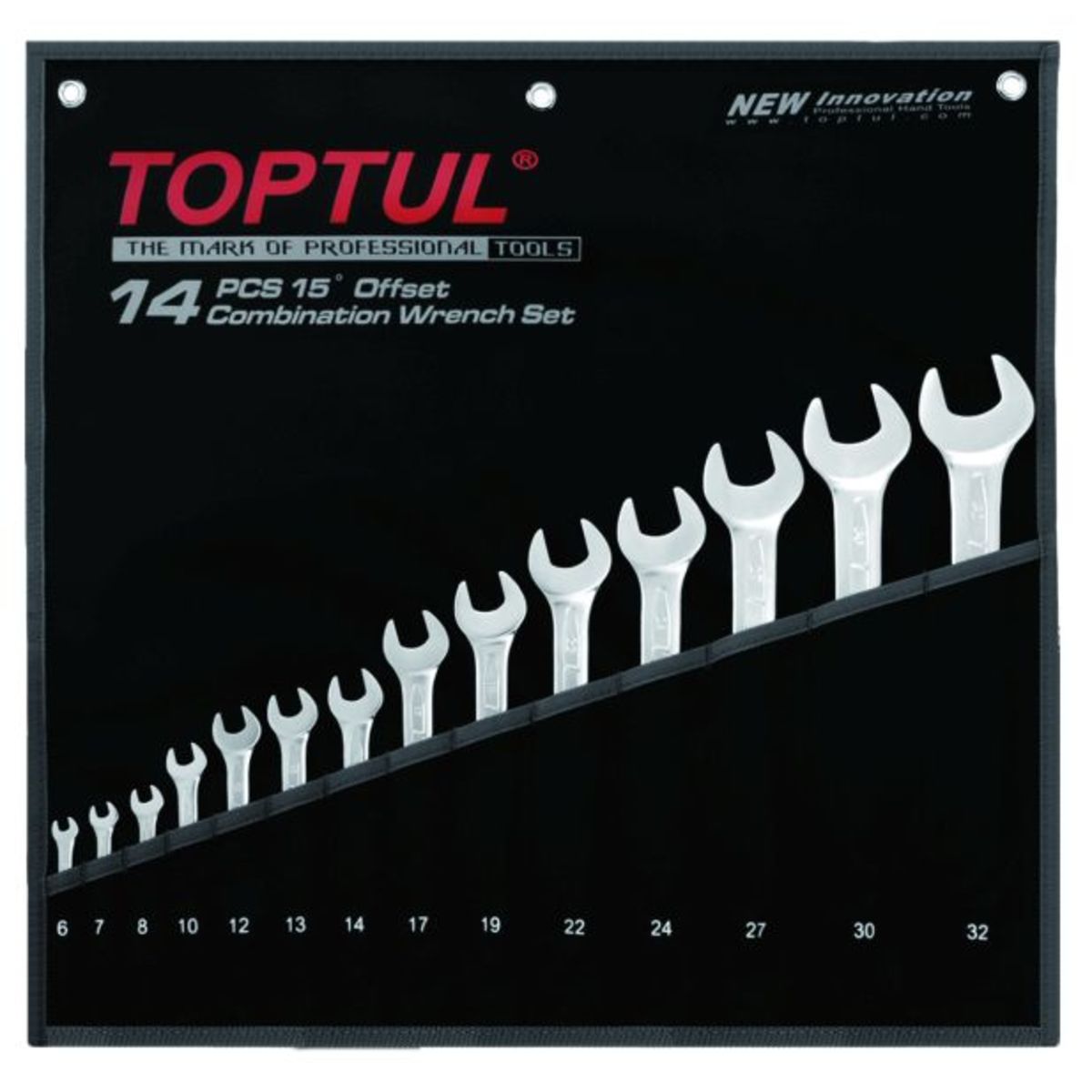 Toptul Maul-Ringschlüsselsatz Gpab1406