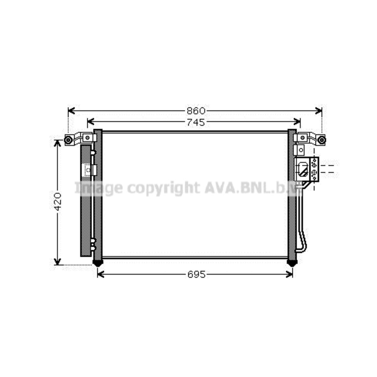 Image of Condensator, airconditioning   AVA