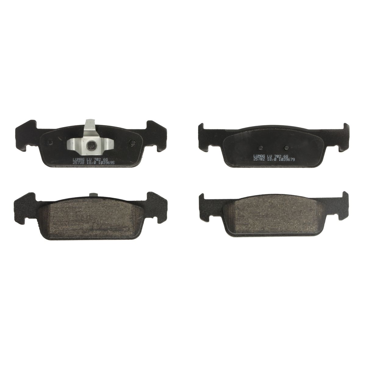 Bremsbelagsatz, Scheibenbremse BRECK 25738 00 702 00