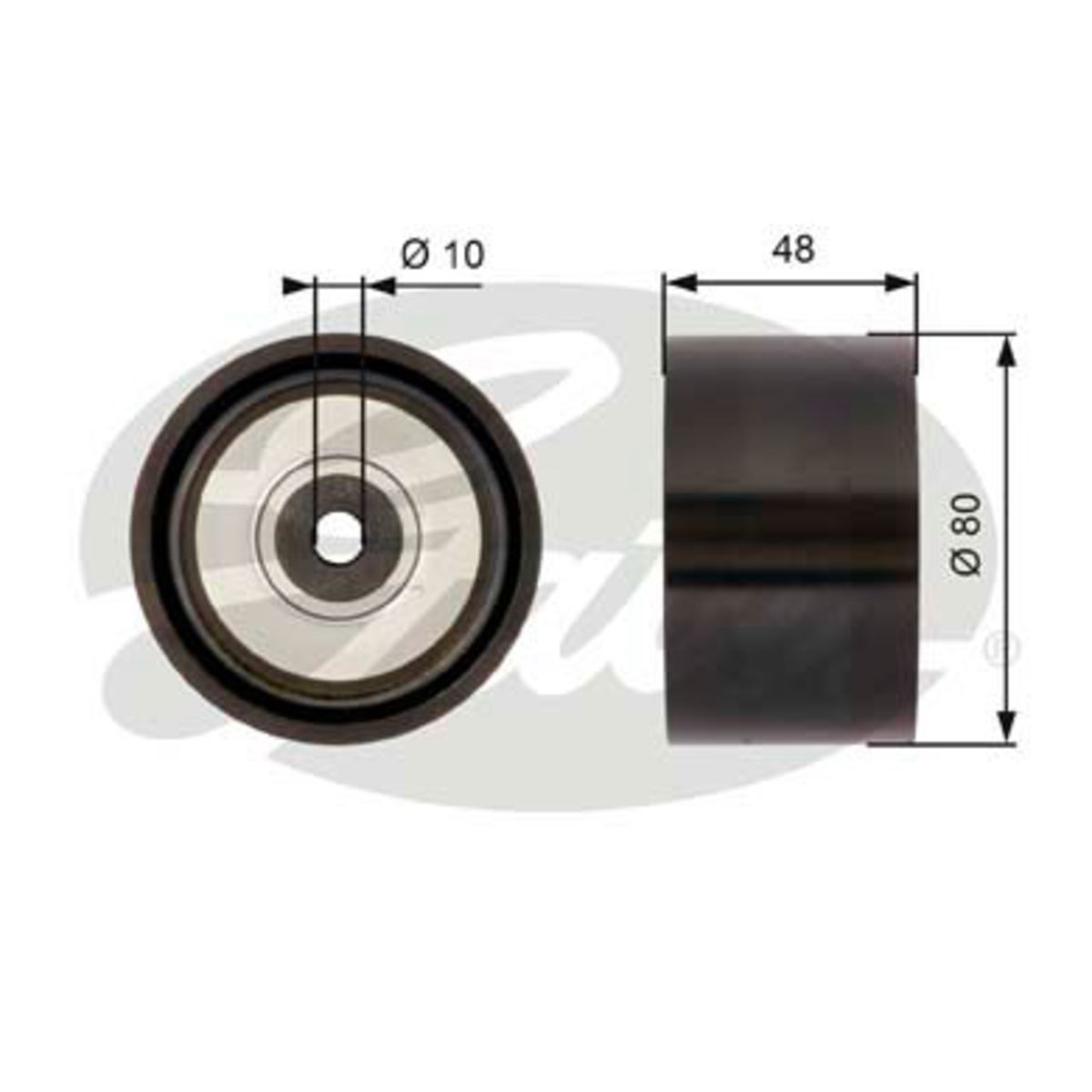 Image of Spanrol/geleiderpoelie, V-riem FleetRunner
