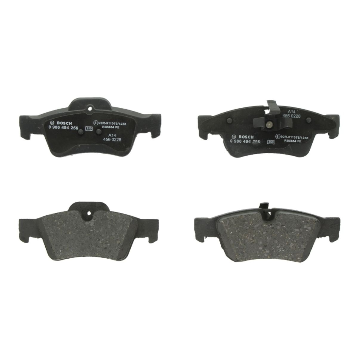 Bosch Jeu De Plaquettes De Frein 0 986 494 256, Arrière