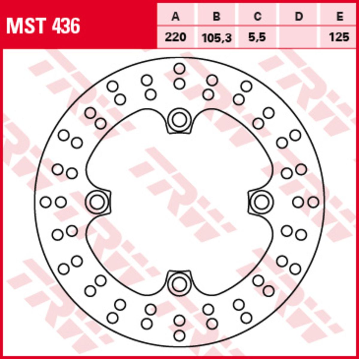 Bremsscheibe TRW MST436, 1 Stück
