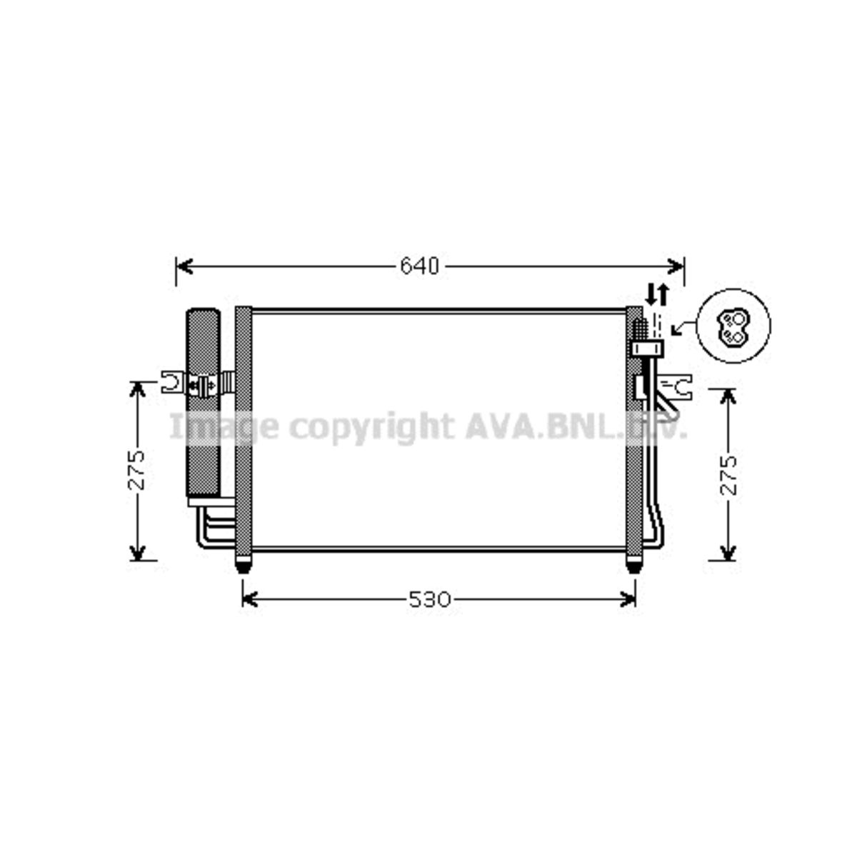 Image of Condensator, airconditioning   AVA