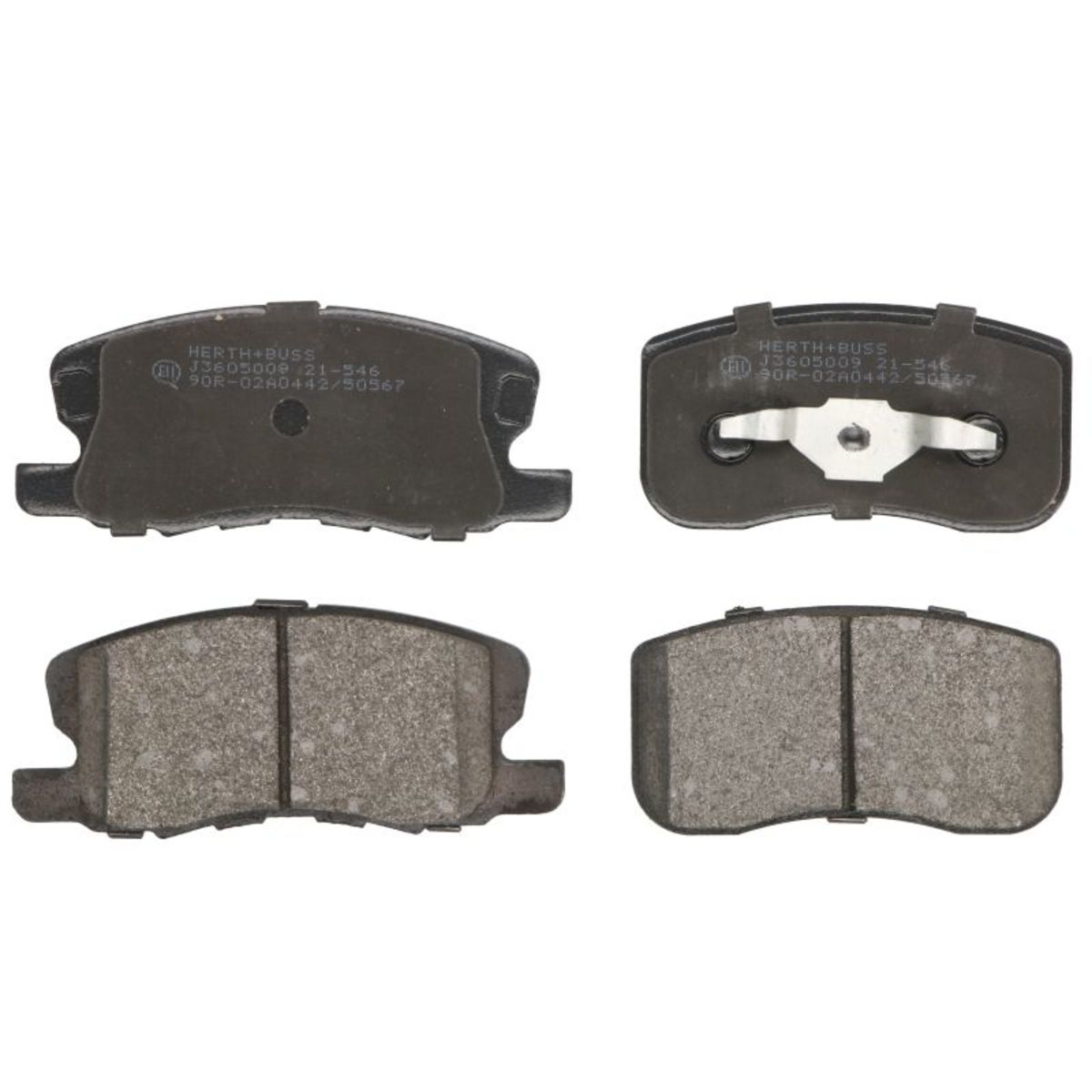 Bremsbelagsatz HERTH+BUSS JAKOPARTS J3605009, Vorne, Warnkontakt