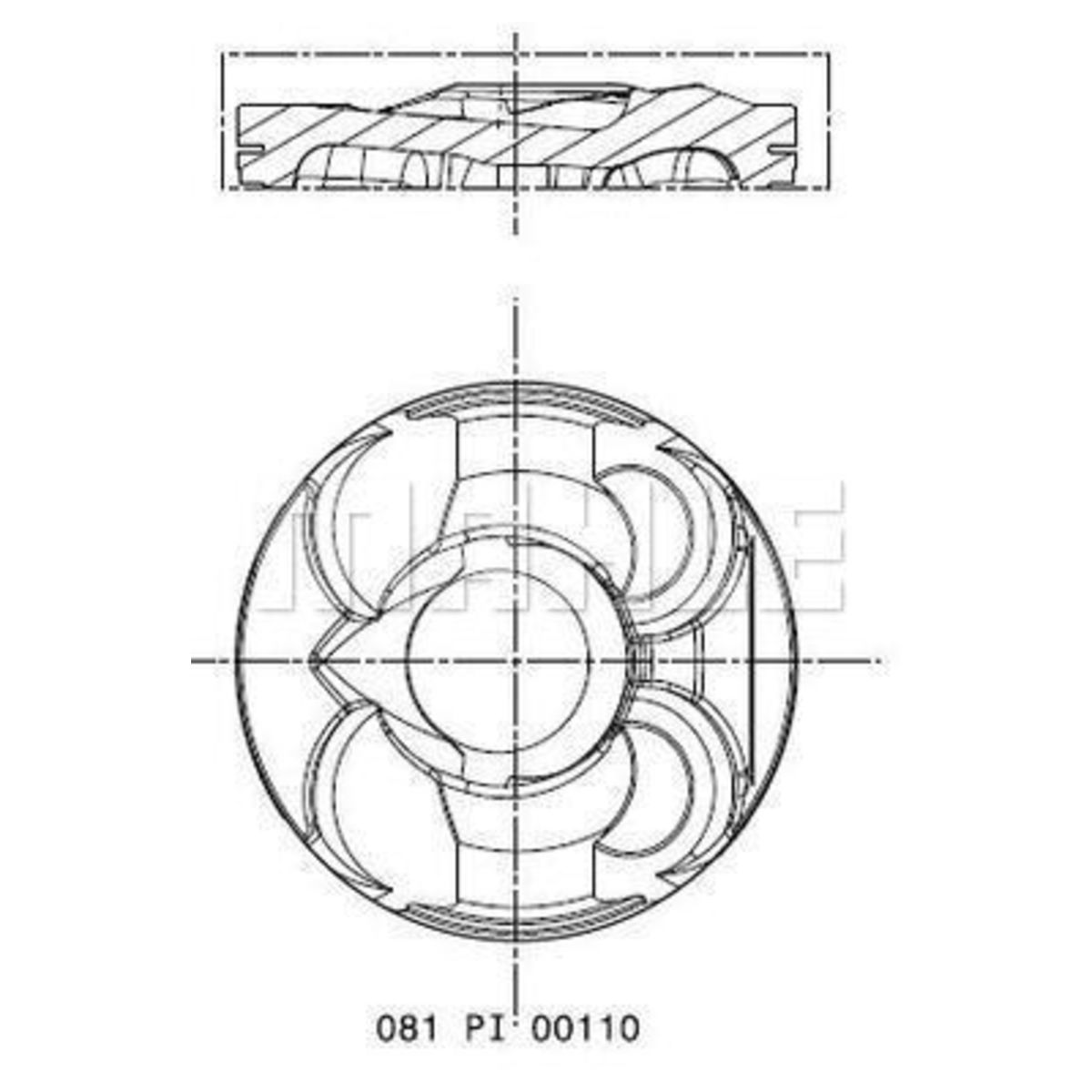 Mahle Pistone 081 Pi 00110 002