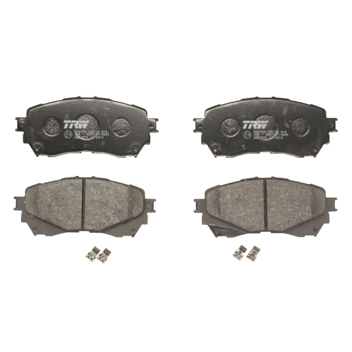 Trw Bremsbelagsatz Gdb3580, Vorne
