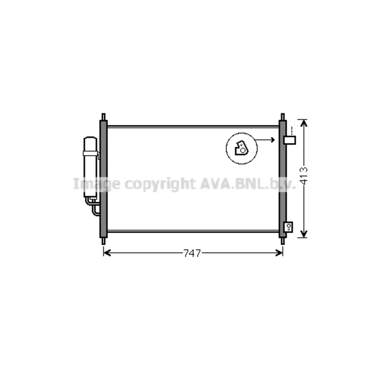 Image of Condensator, airconditioning   AVA