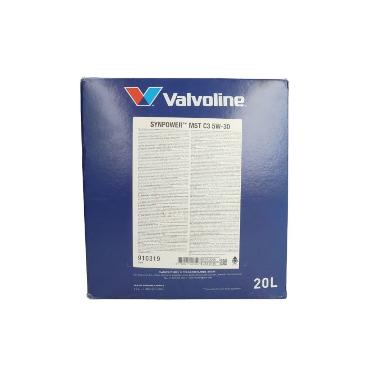 Motoröl VALVOLINE 910319 SYNPOWER MST C3 5W30 20LB