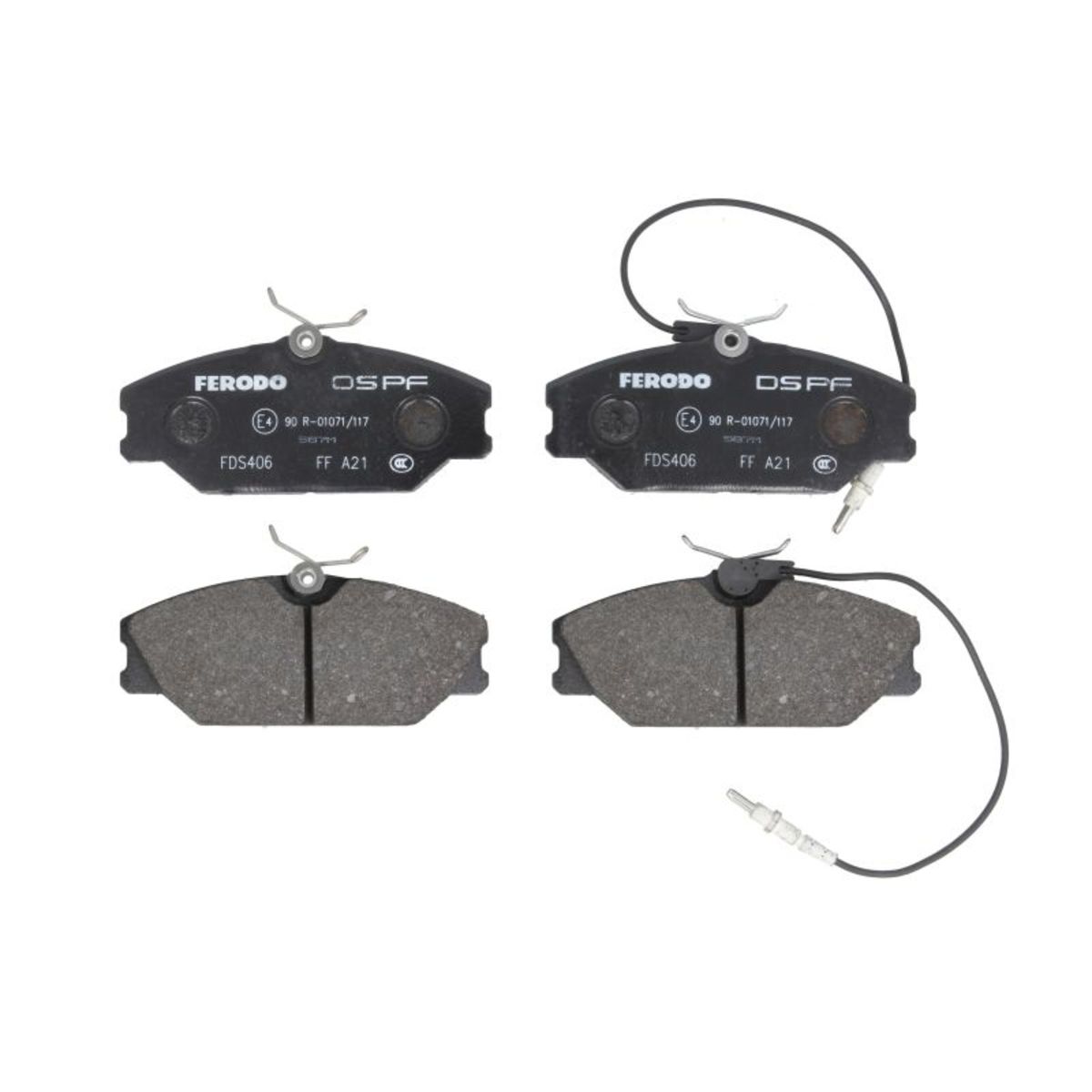 Jeu de plaquettes de frein FERODO Performance FDS406, avant