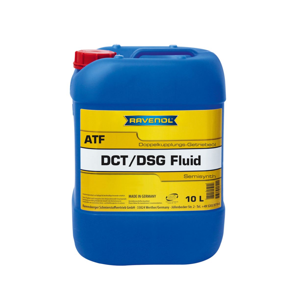 Huile de transmission RAVENOL 1212106 DCT/DSG FLUIDE 10L