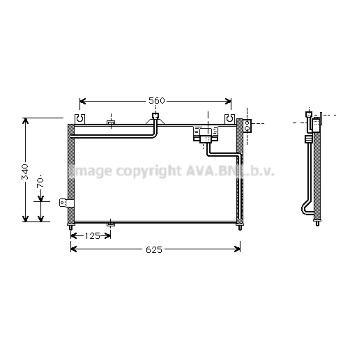 Image of Condensator, airconditioning   AVA