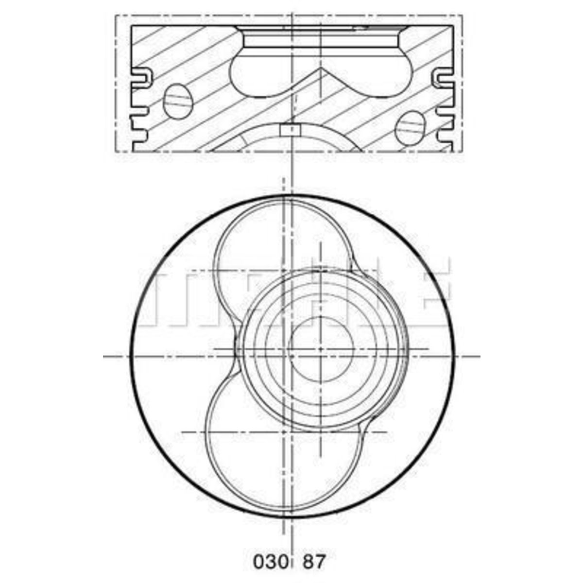 Mahle Pistone 030 87 02
