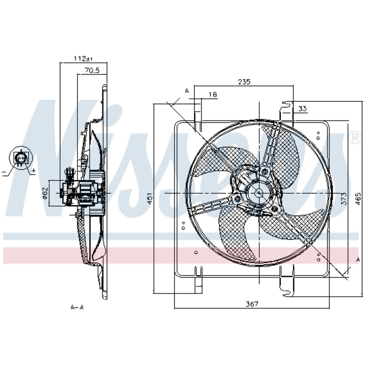 Nissens Ventilatore 85027