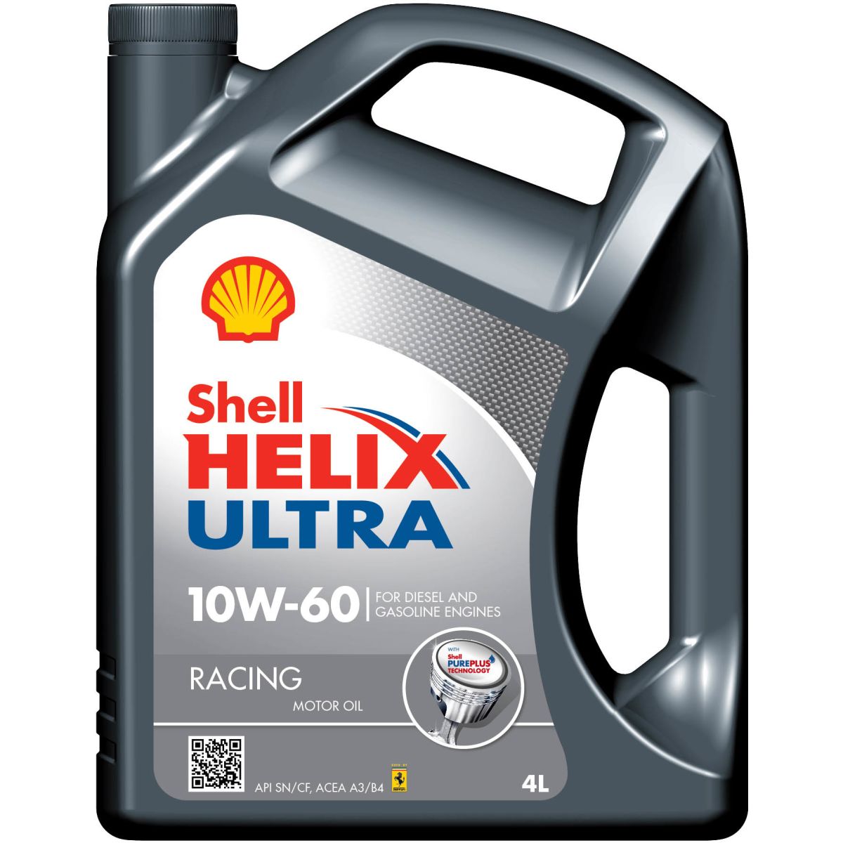 Huile moteur SHELL Helix Ultra Racing 10W60, 4L