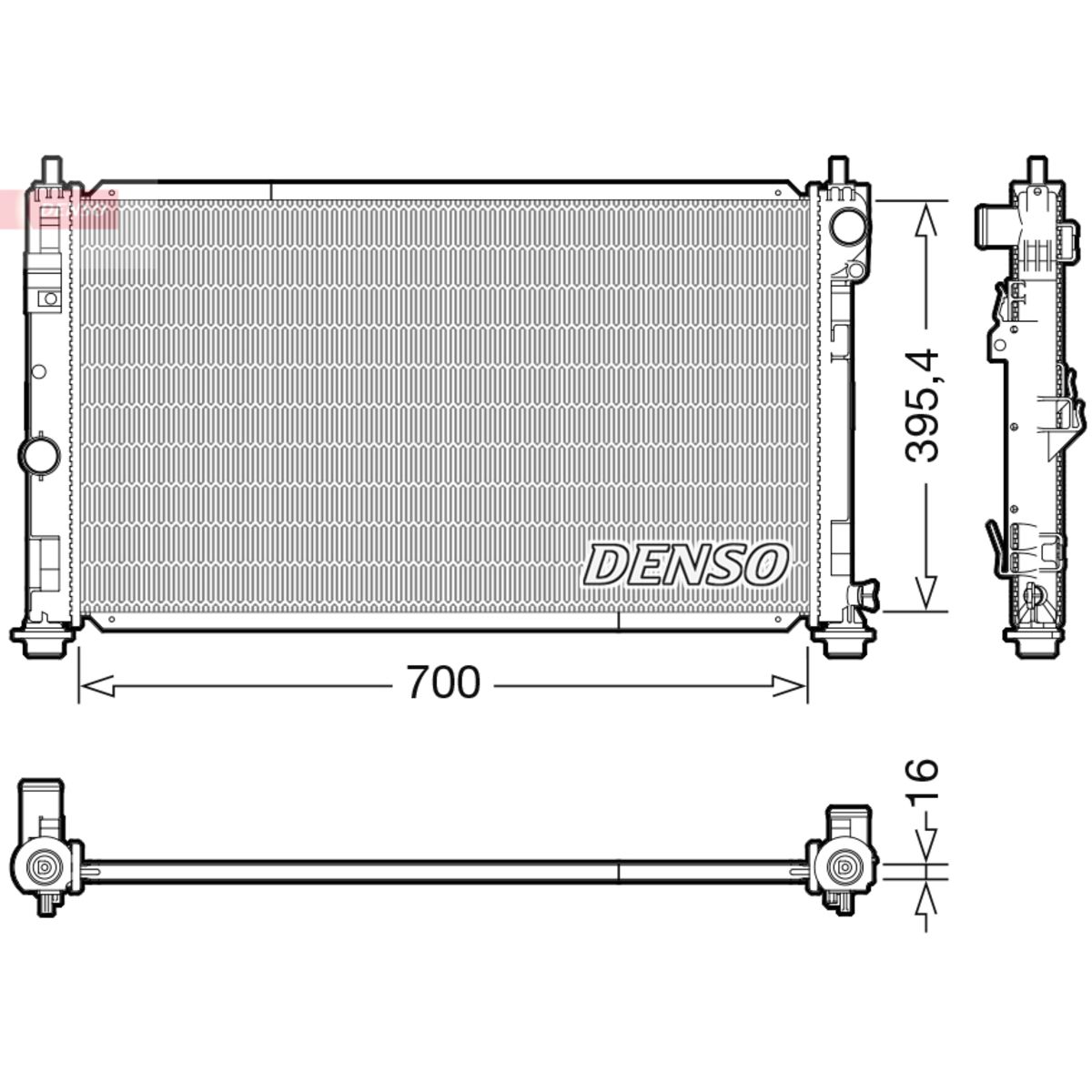 Radiator, motorkoeling