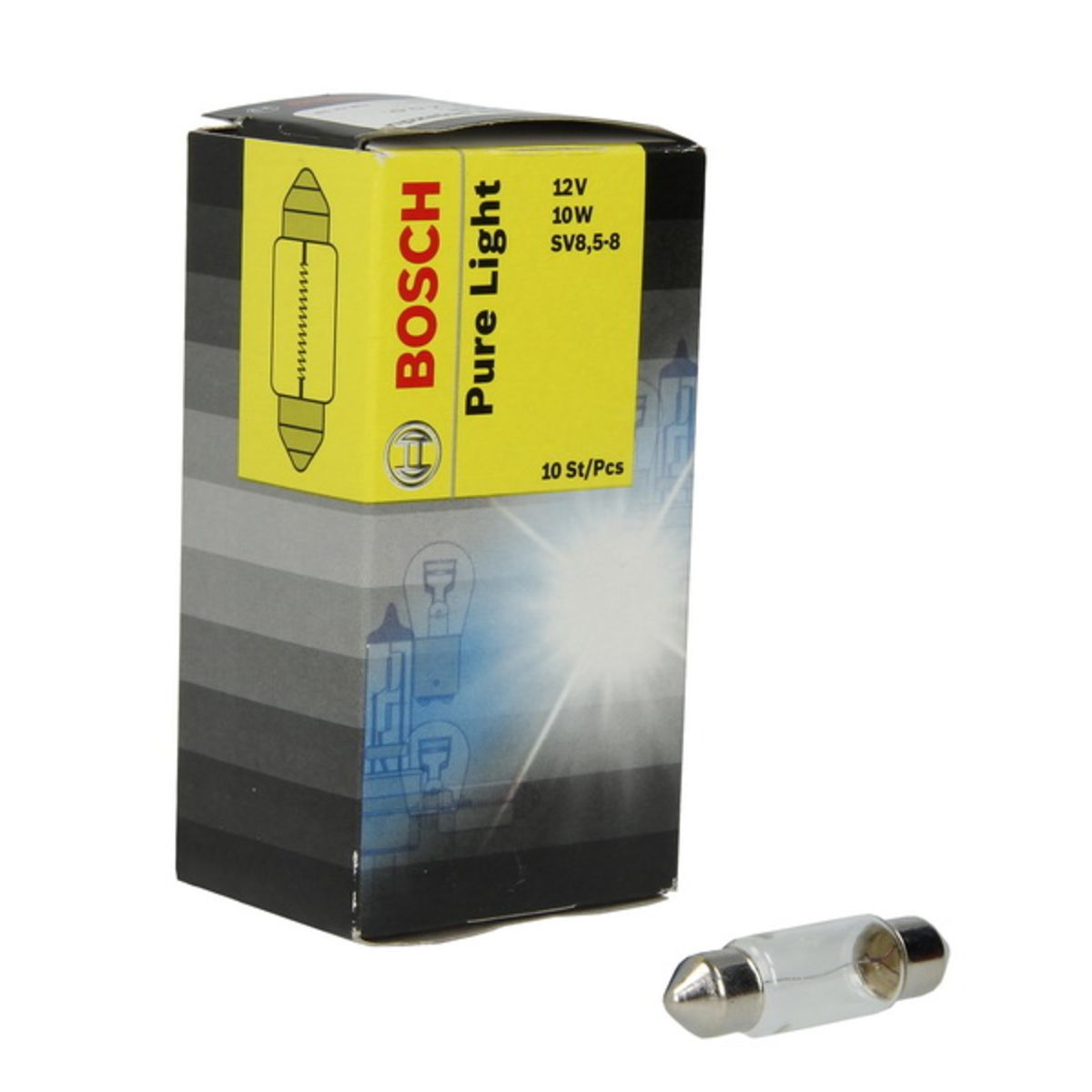 Image of P27/7w lamp  C10W Pure Light 12V, 10W
