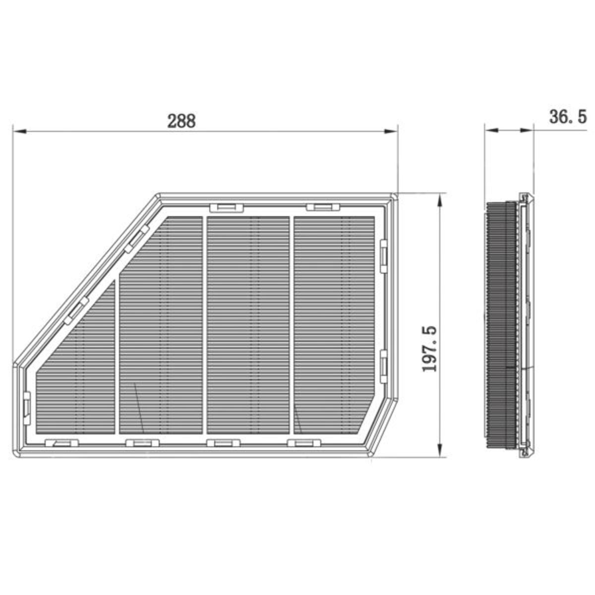 Luftfilter FEBI BILSTEIN 174687, Links