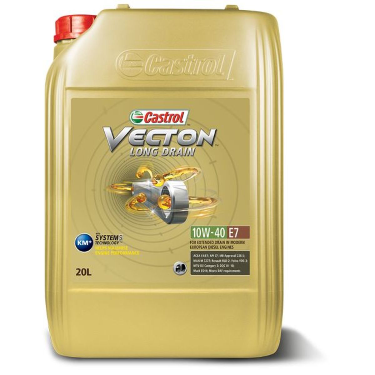 Huile moteur CASTROL Vecton LD E7 10W40 20L