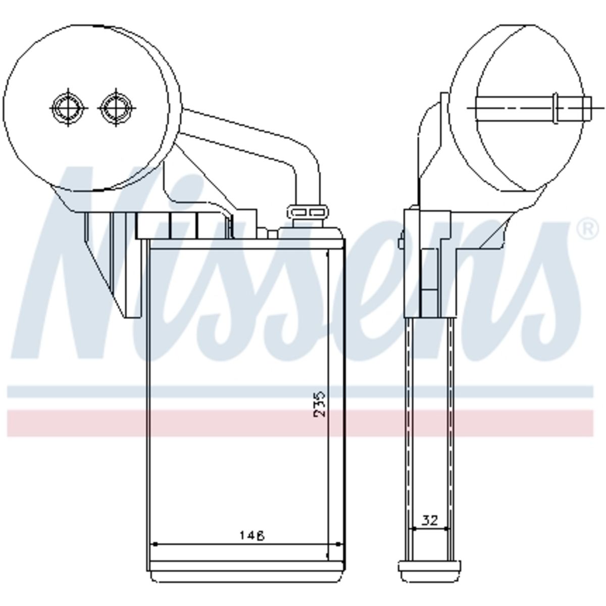 Nissens Scambiatore Di Calore, Riscaldamento Interno 72207
