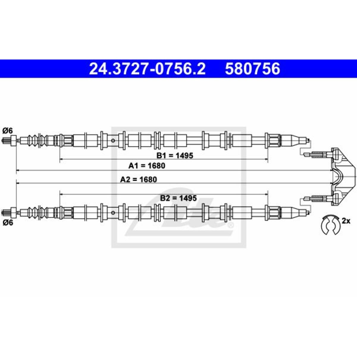Image of Kabel, parkeerrem