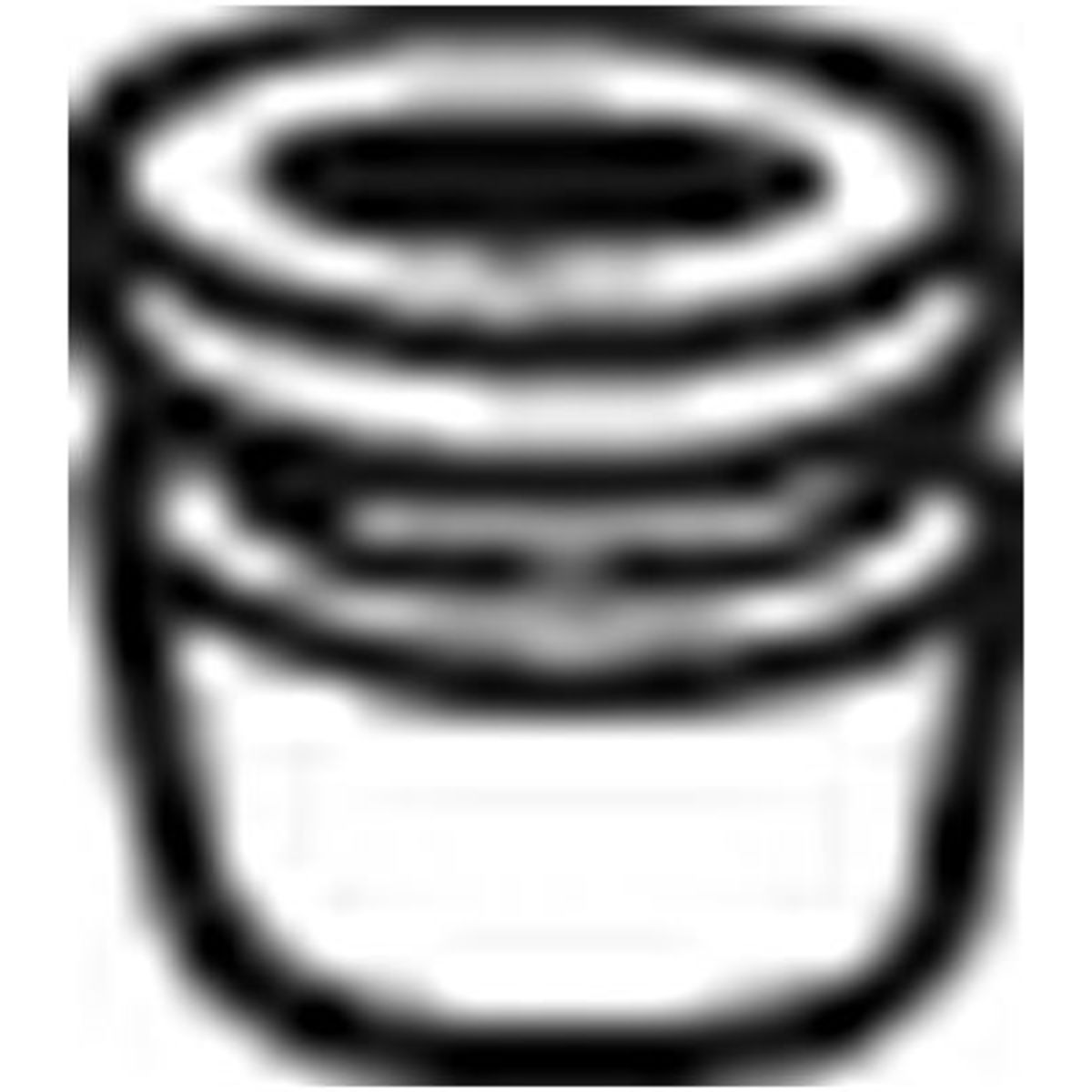 Image of Rubberstrip, uitlaatsysteem  255-408