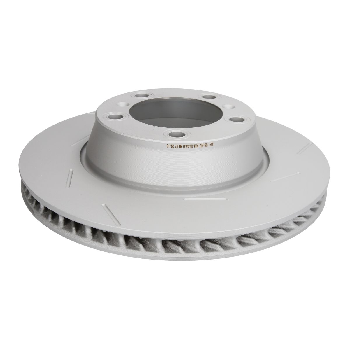 Disco freno ATE 24.0128-0283.1 posteriore, fessura, altamente carbonizzato, 1 Pezzo