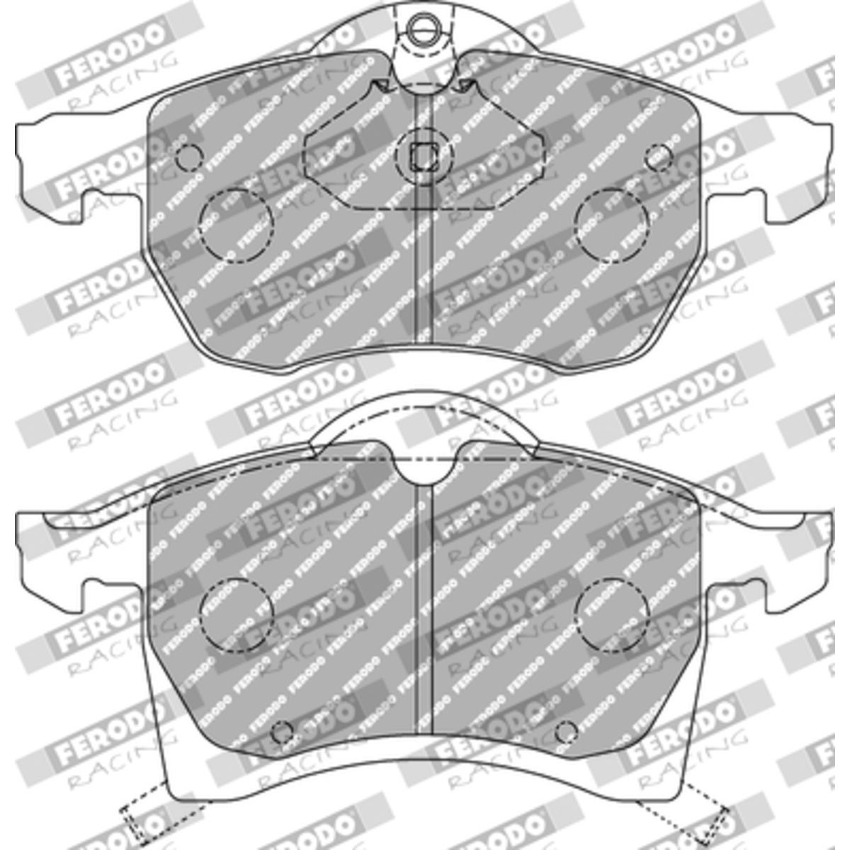Jeu de plaquettes de frein FERODO FCP1295H
