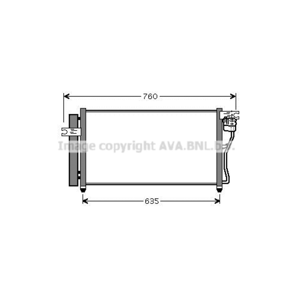 Image of Condensator, airconditioning   AVA
