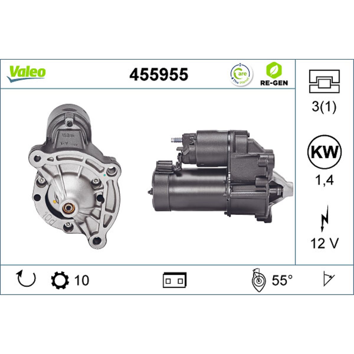 Starter VALEO RE-GEN - AT VALEO 455955