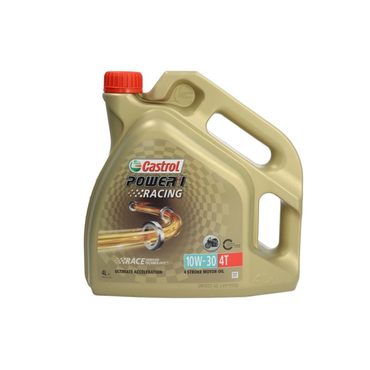 Huile Moteur CASTROL Power 1 Racing 4T 10W30 4L Pour Aixam Motointegrator