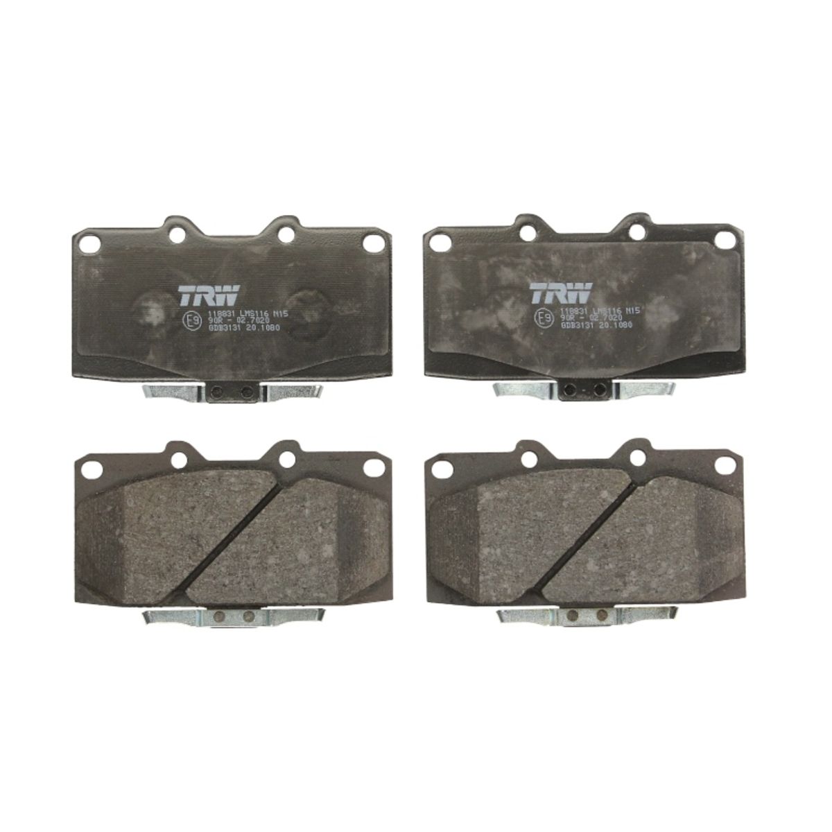 Trw Set Di Pastiglie Freno Gdb3131, Anteriore