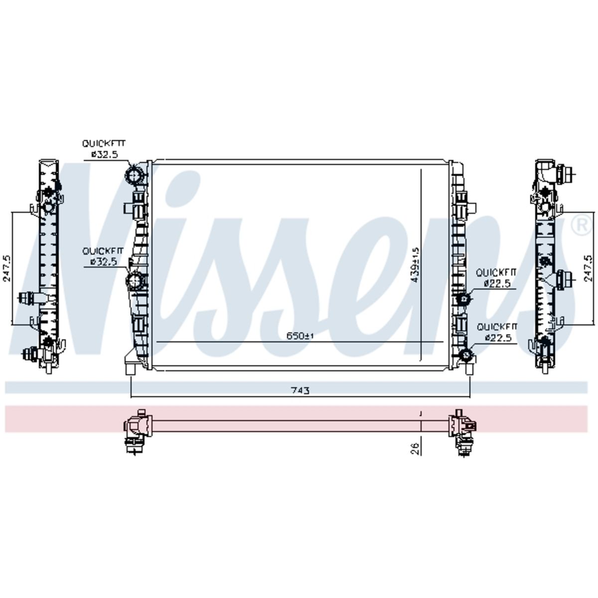 Image of Radiator, motorkoeling