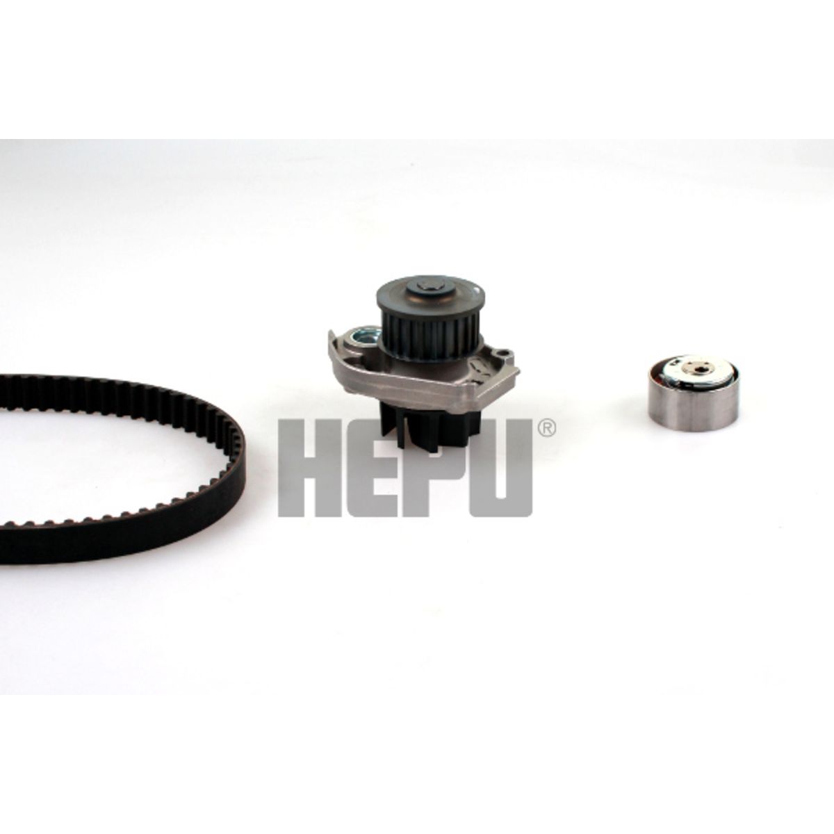 Hepu Pompa Dell'acqua + Kit Cinghia Di Distribuzione Pk12012