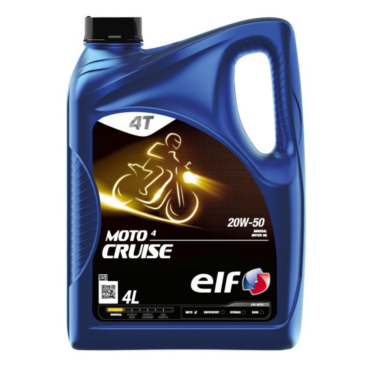 Huile moteur 4T ELF Moto 4 Cruise 20W50 4L