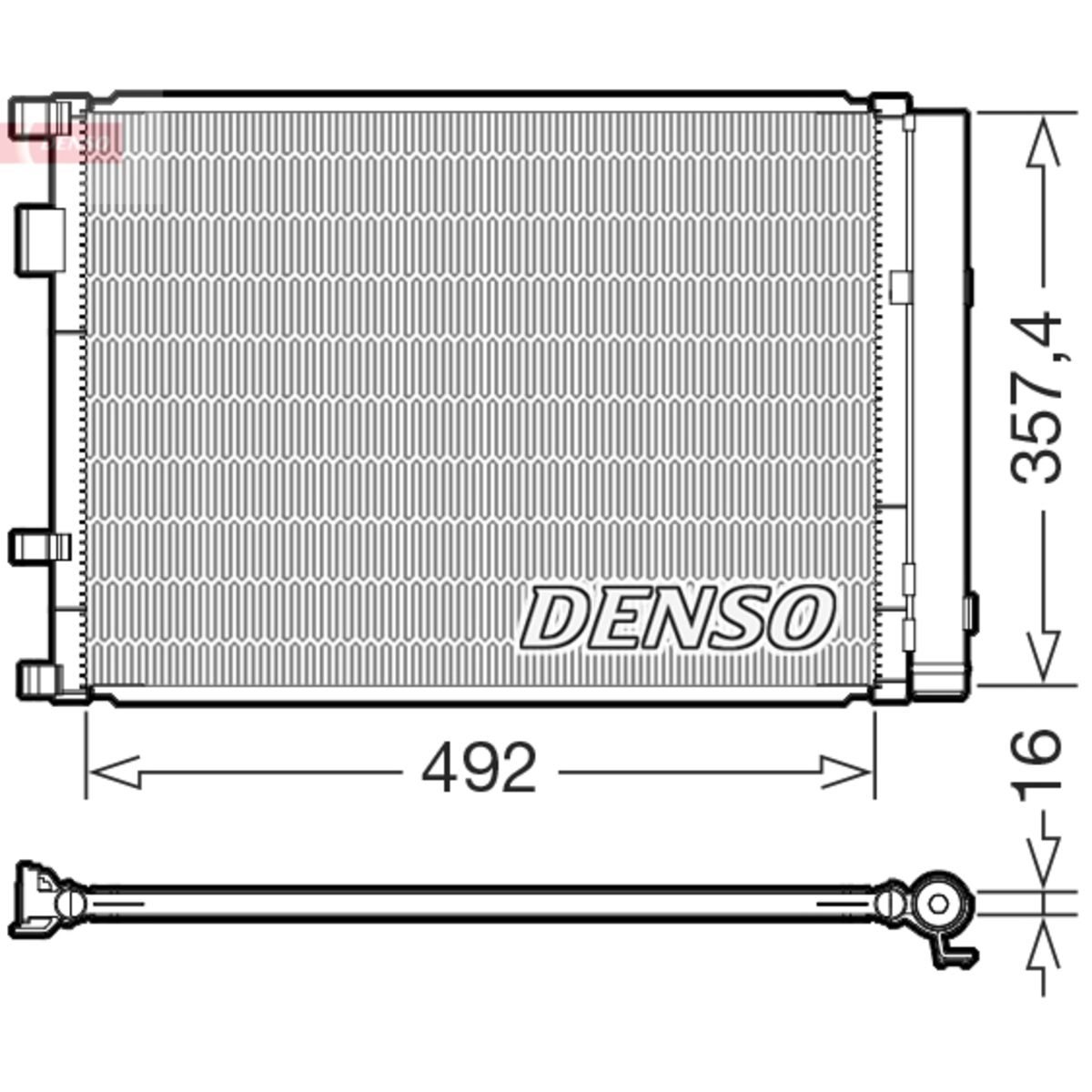 Kondensator, Klimaanlage DENSO DCN43020