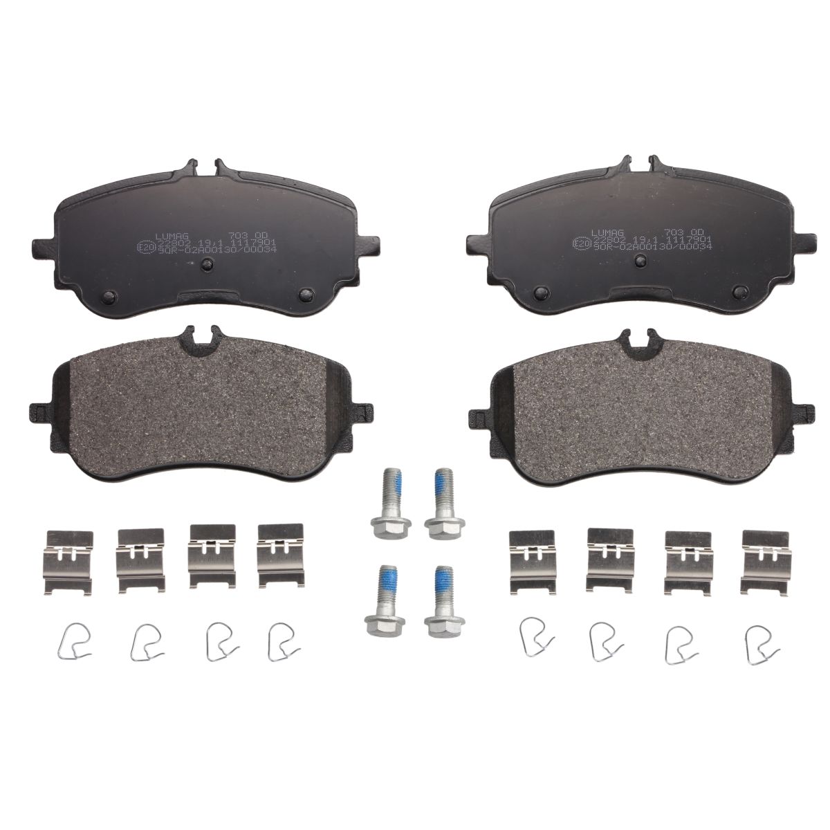 Bremsbelagsatz, Bremsscheiben BRECK 22802 00 703 00