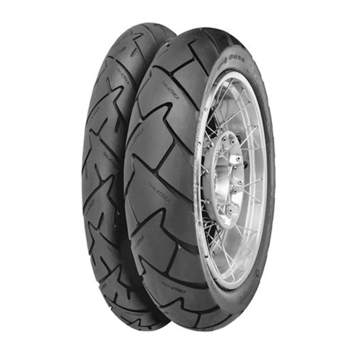 CONTINENTAL ContiTrailAttack 2 110/80R19 TL 59V, Pneu moto Avant